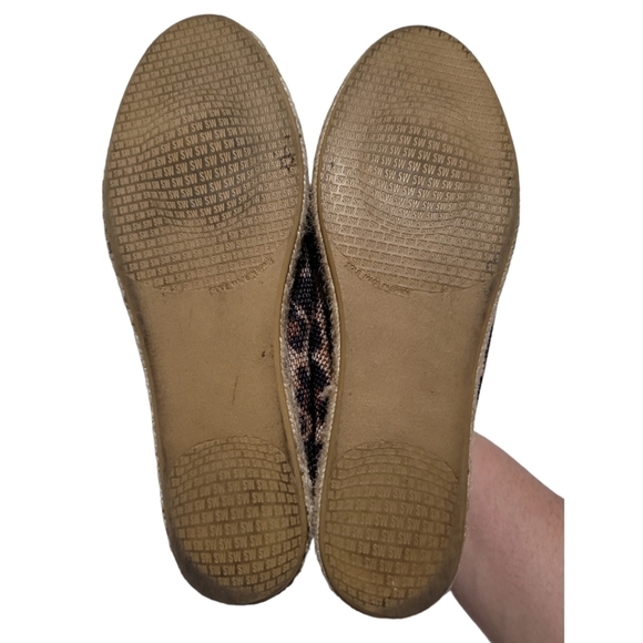 Stuart Weitzman Biarritz Espadrille Loafer Jaguar Animal Print 5.5 Women's - Picture 7 of 8